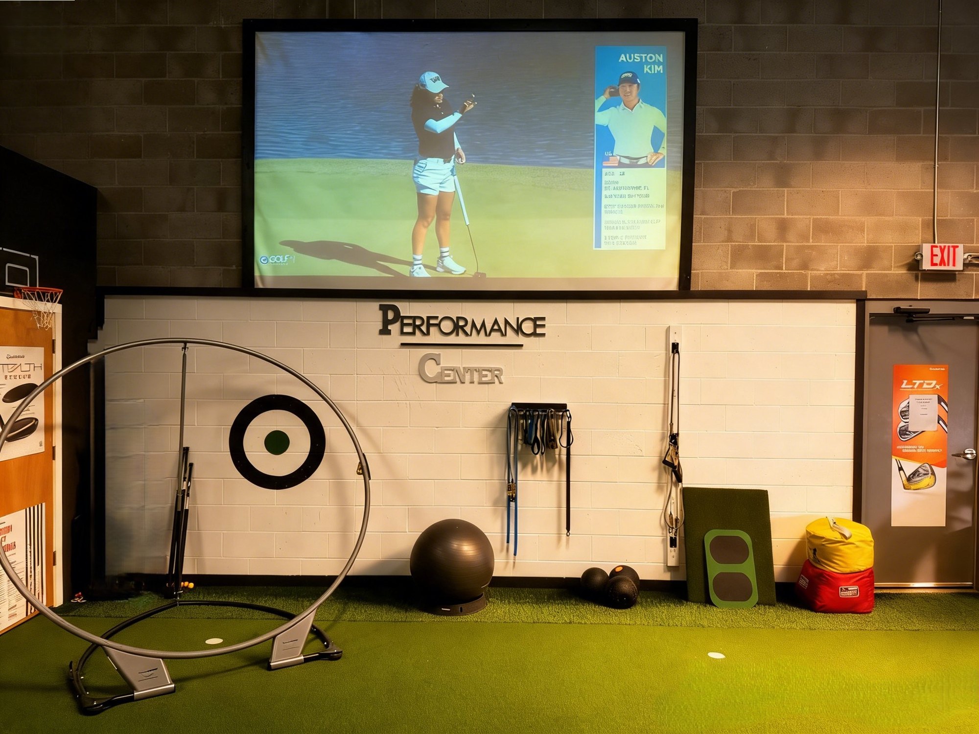 Full Circle Golf Performance Center training wall