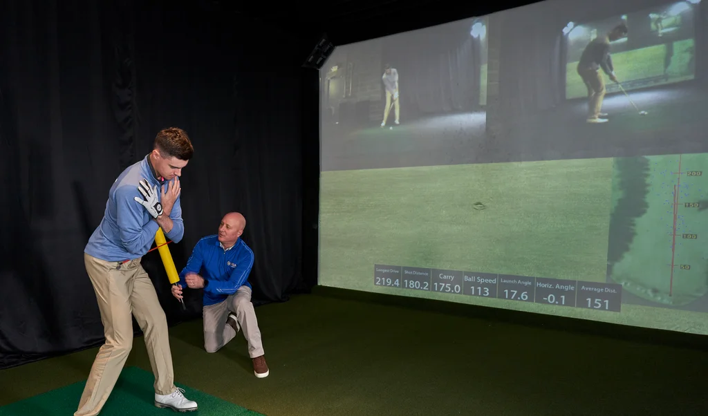 Golf lesson with video swing analysis at Full Circle Golf